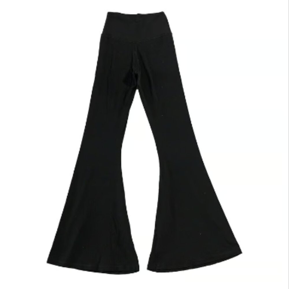 Brand NEW Black OFFLINE by AERIE Hi-Rise Real Me Super Flare Pants/Leggings M